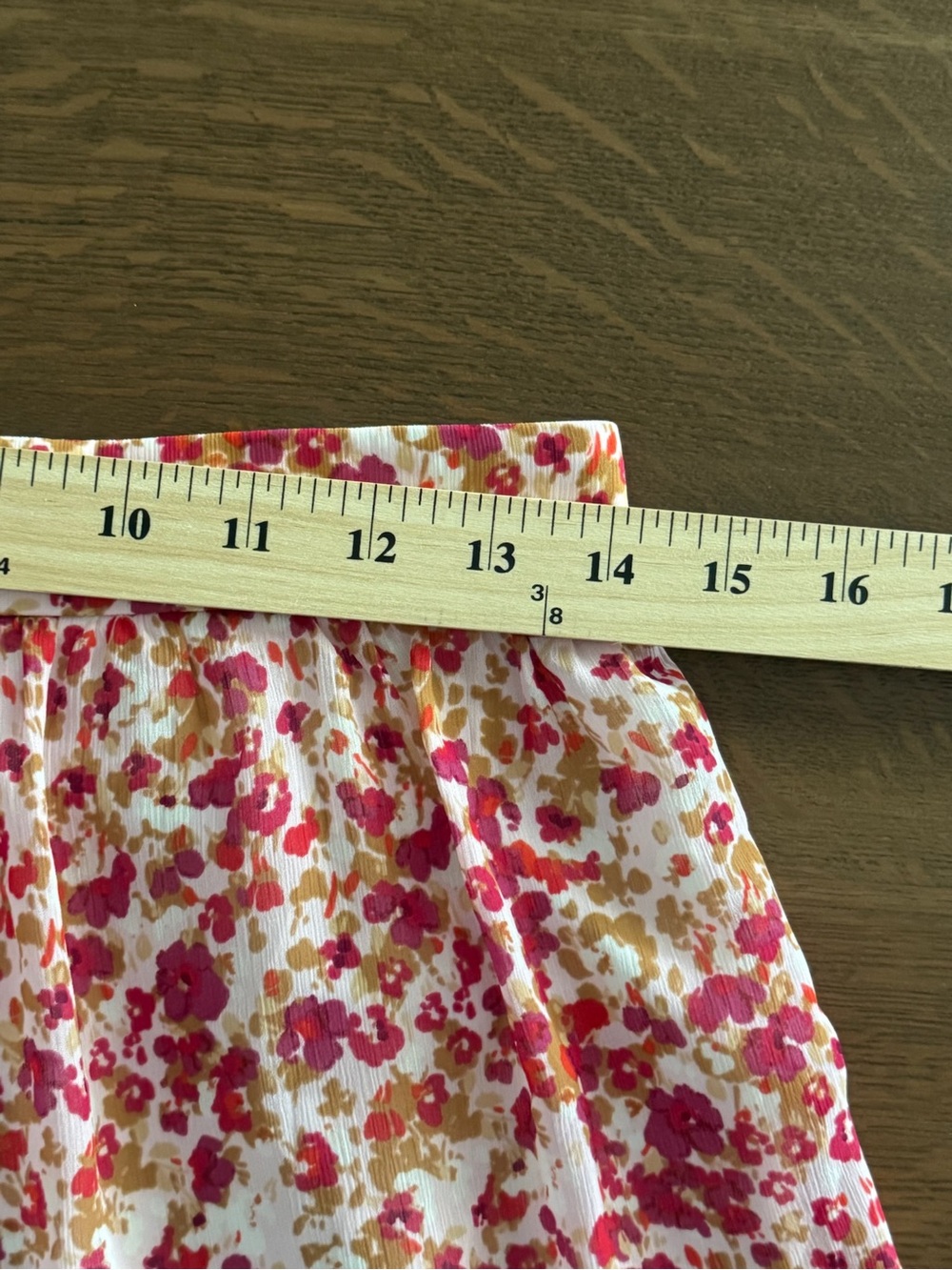 J.Crew Floral Tiered Ruffle High Rise Mini Skirt | Size XS | Pink Orange Gold - Picture 5 of 6